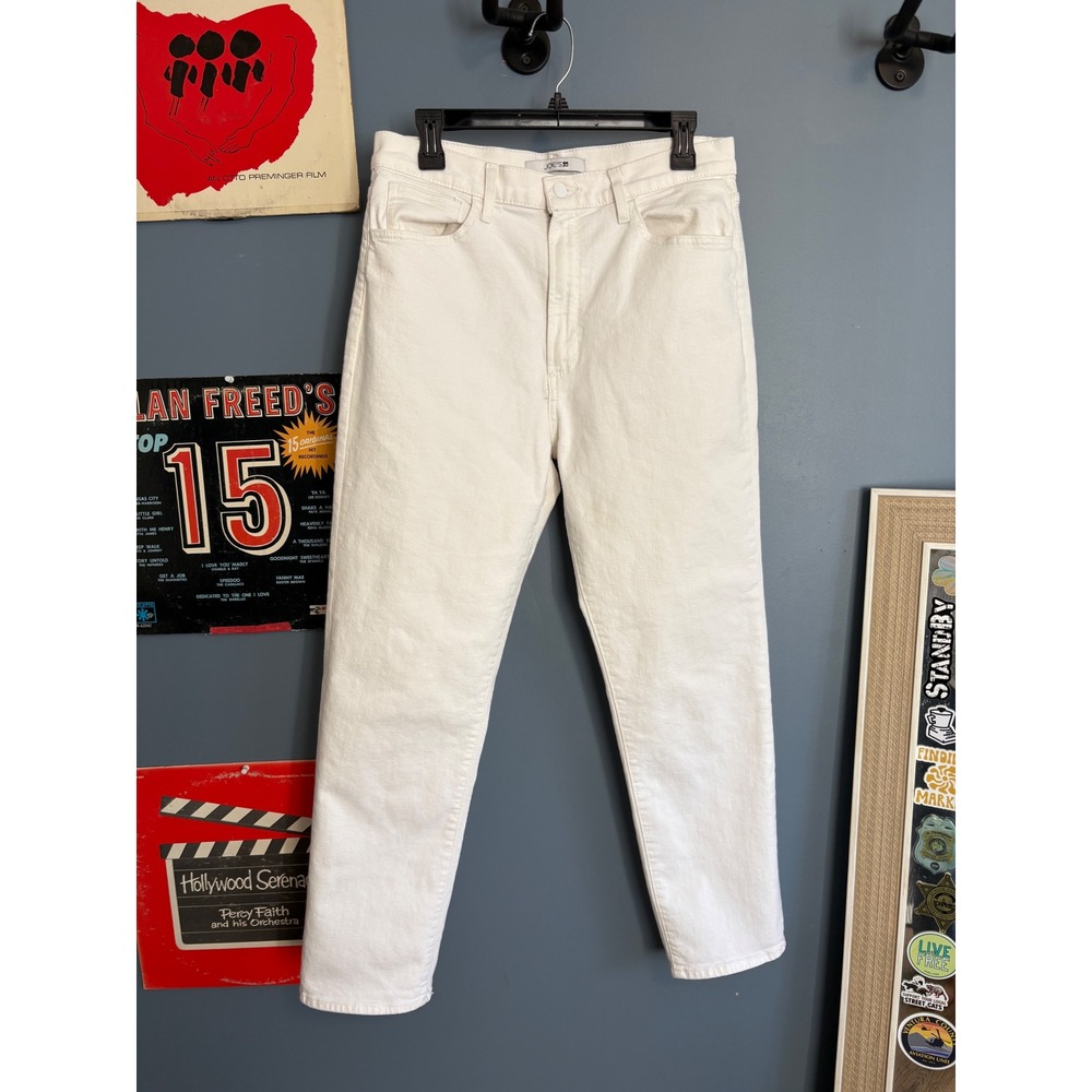 Joe's Jeans Womens The Lara White High Rise Tapered Denim Pants Size 31
